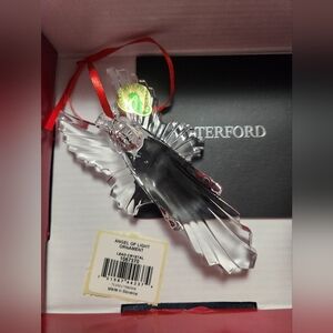 WATERFORD, CRYSTAL SCULPTURE ANGEL FIGURINE, ANGEL OF LIGHT, NEW